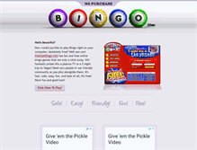 Tablet Screenshot of nopurchasebingo.com